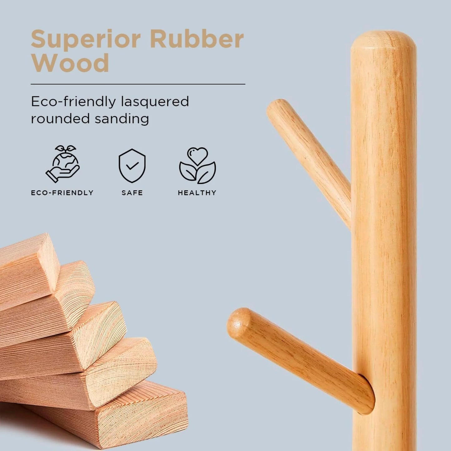 Buy Wooden Coat Hanger Clothes Stand  in Qatar Today!