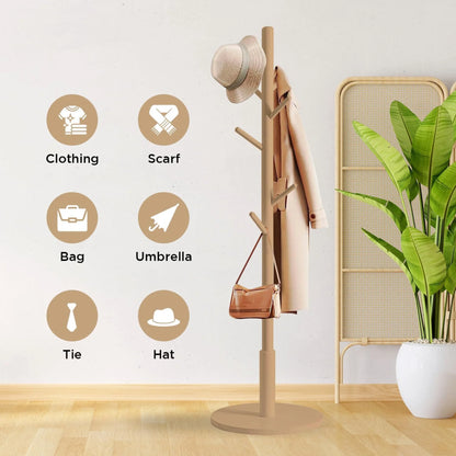 Buy Wooden Coat Hanger Clothes Stand  in Qatar Today!