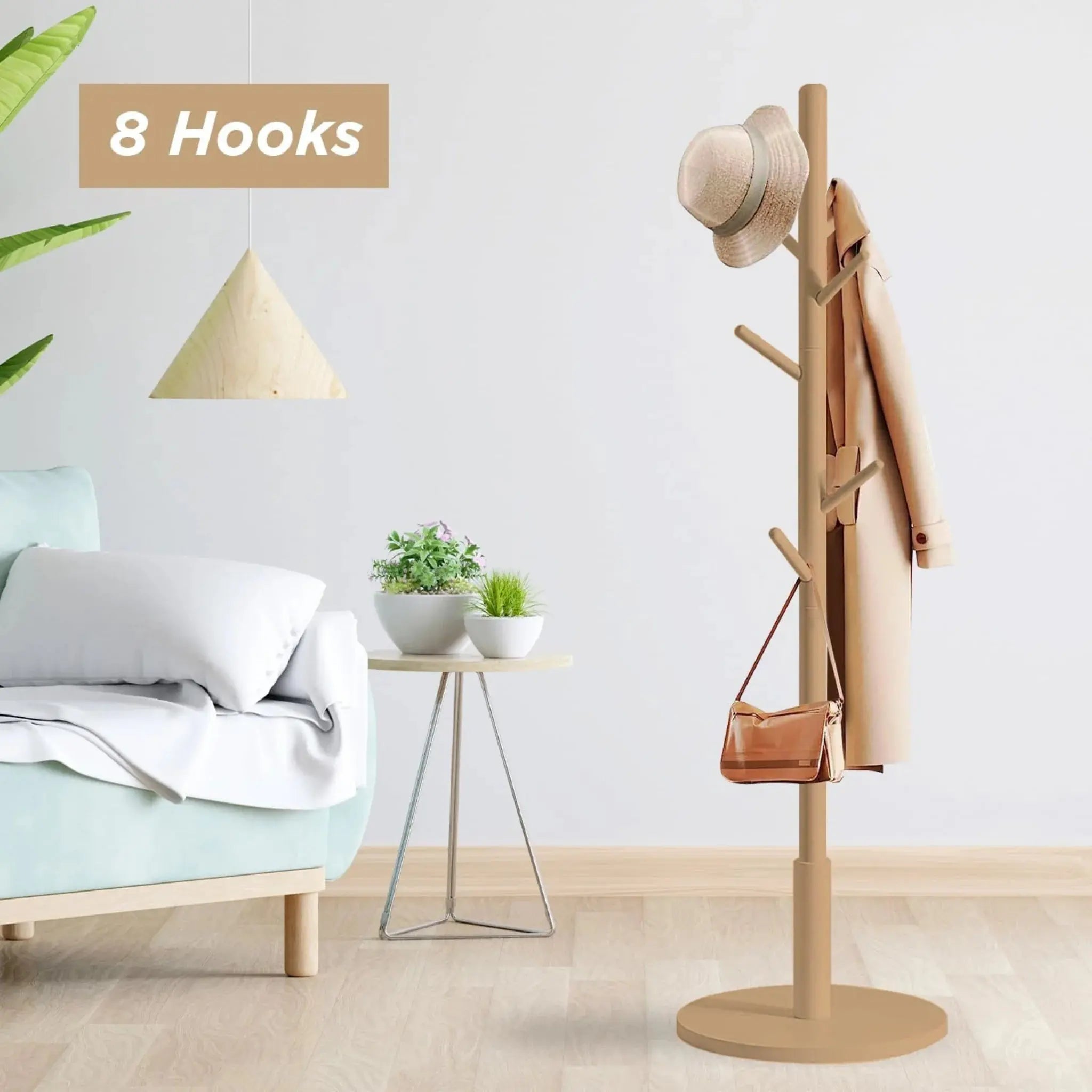 Buy Wooden Coat Hanger Clothes Stand  in Qatar Today!
