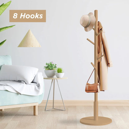 Buy Wooden Coat Hanger Clothes Stand  in Qatar Today!