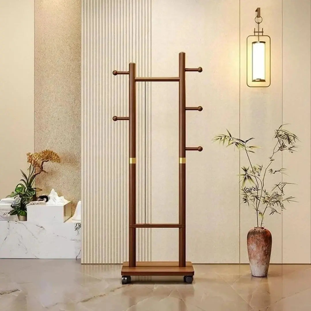Buy Wooden Hall Tree Organizer with Hooks in Qatar!