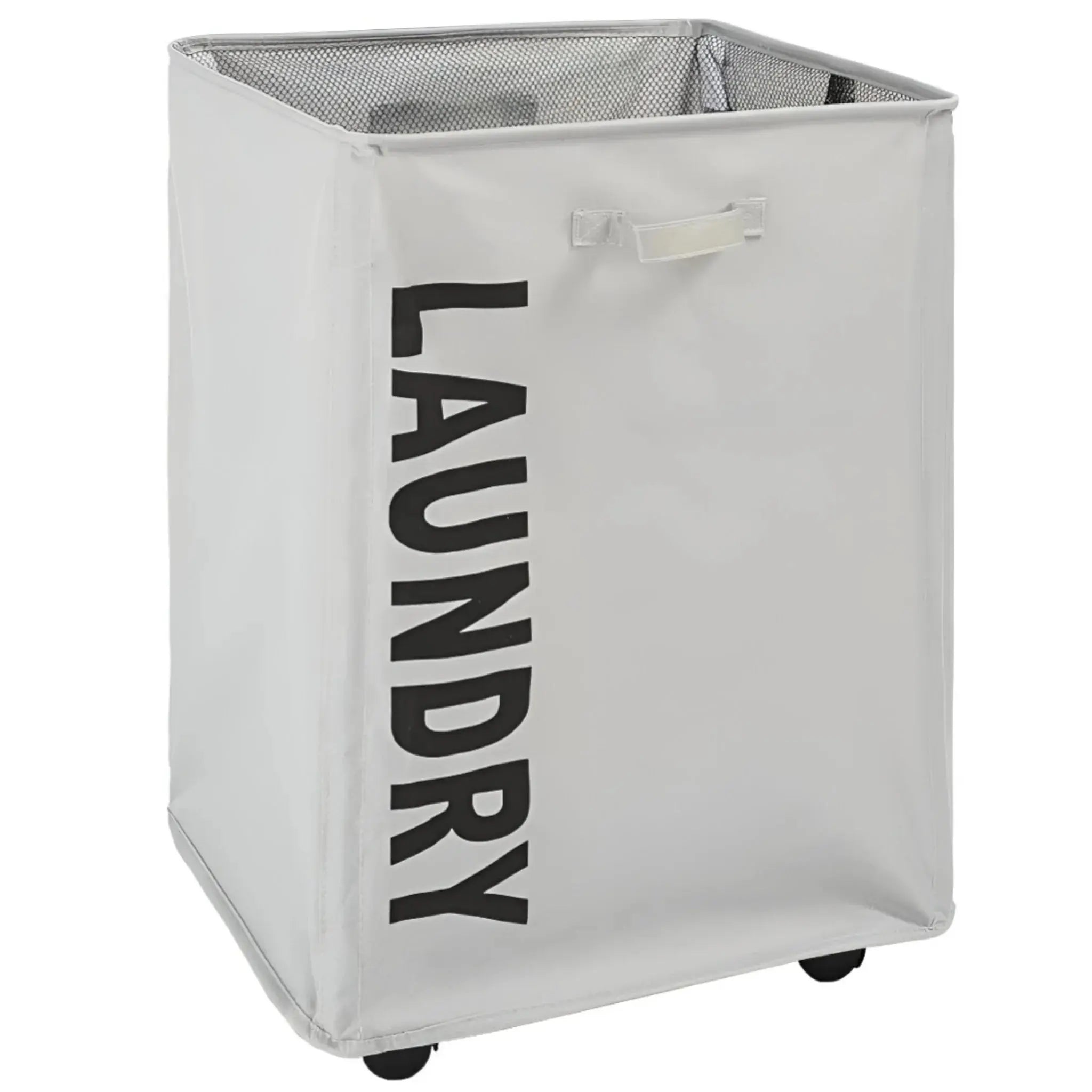 Buy collapsible 80L laundry basket with wheels Qatar!