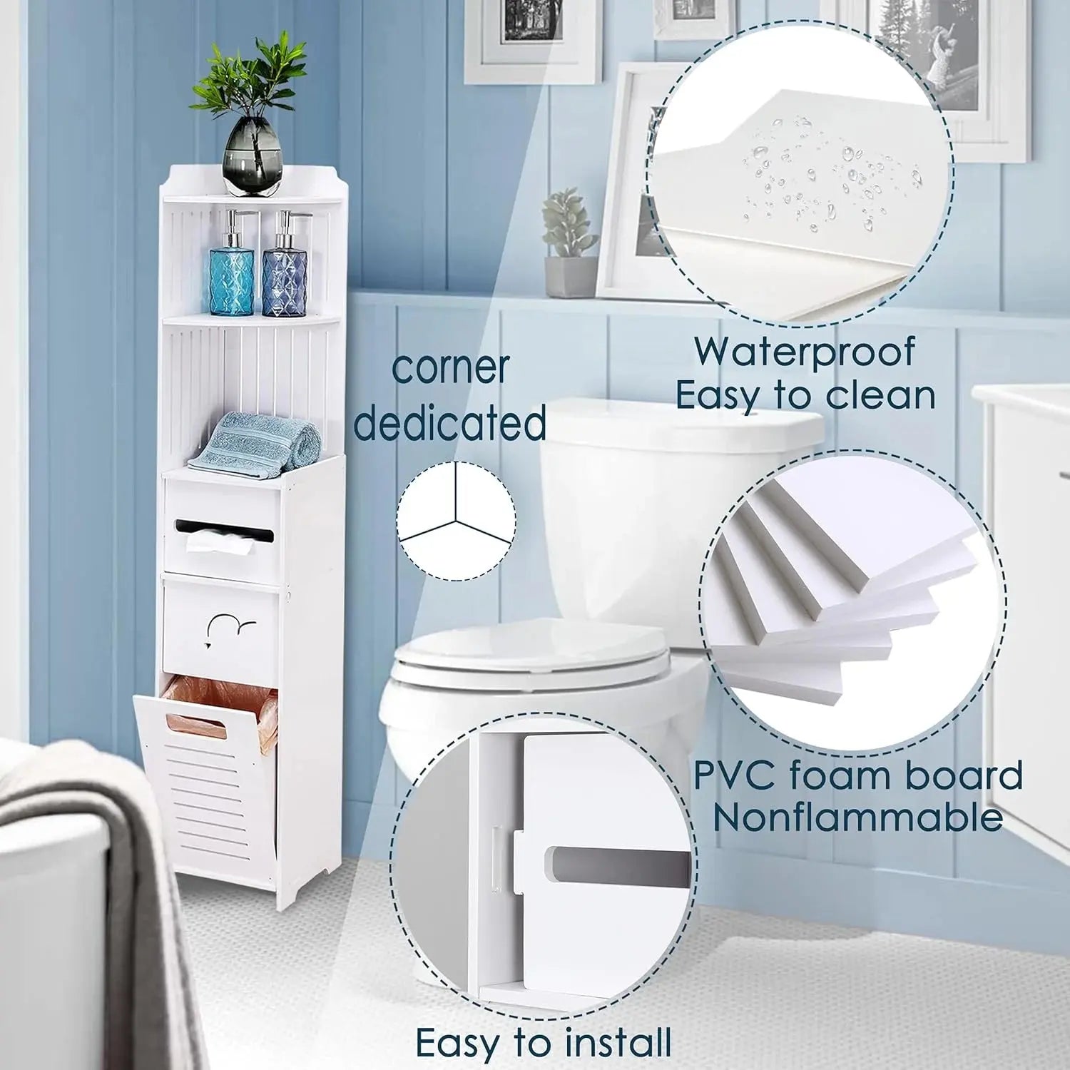 Buy Bathroom Storage Cabinet Price Online in Qatar!