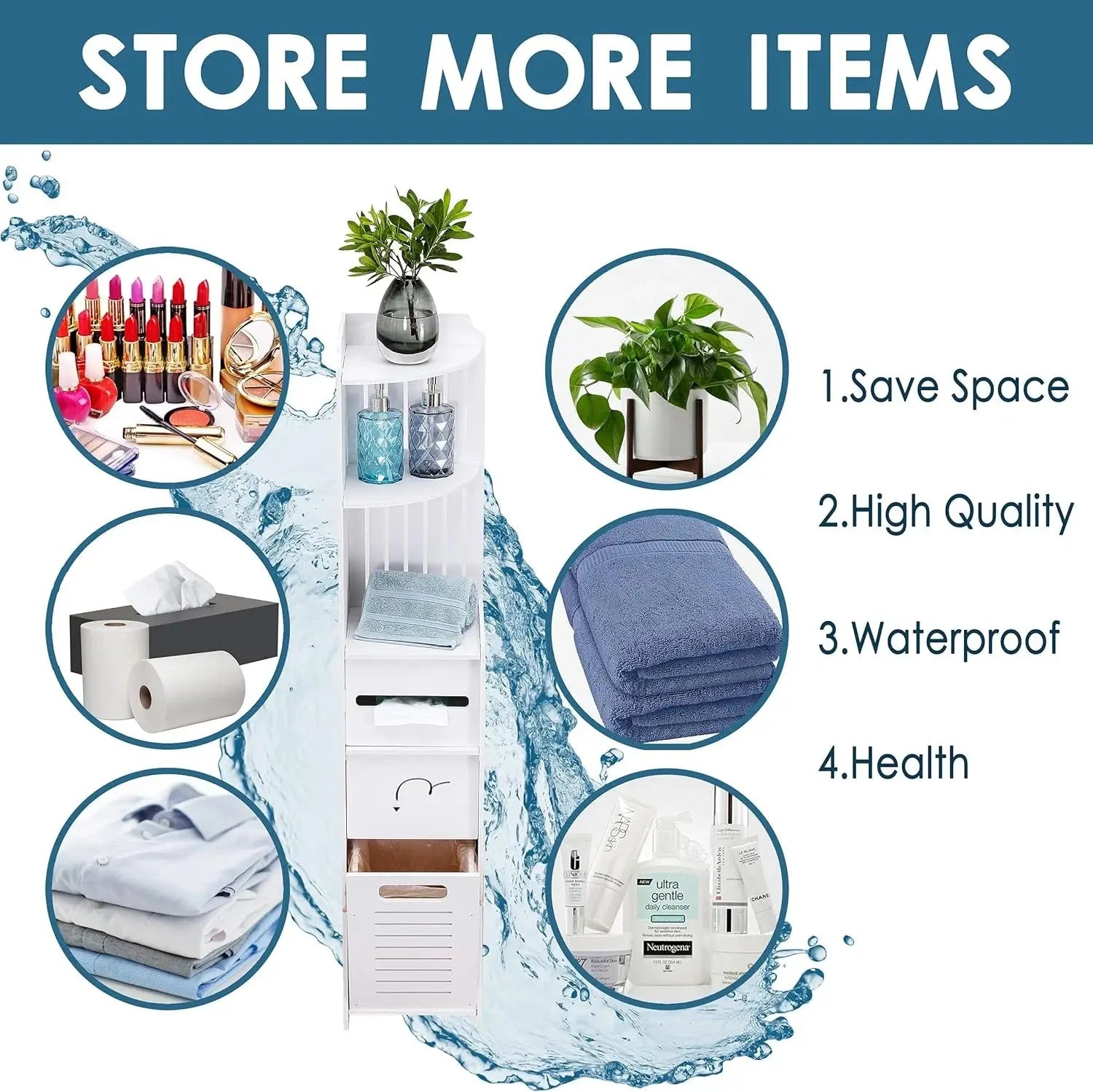 Buy Bathroom Storage Cabinet Price Online in Qatar!