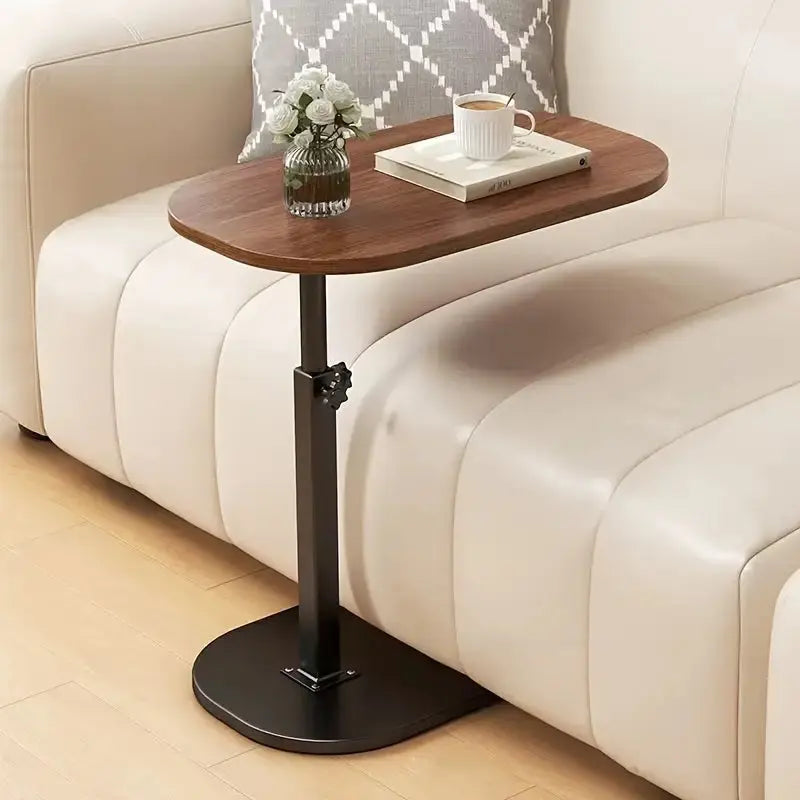 C-Shaped Adjustable Wooden Side Coffee Side Table Qatar