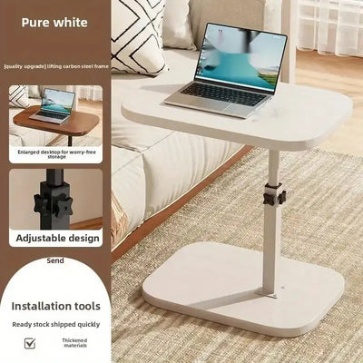 C-Shaped Adjustable Wooden Side Coffee Side Table Qatar