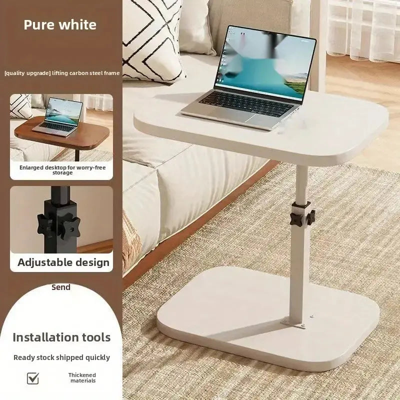 C-Shaped Adjustable Wooden Side Coffee Side Table Qatar