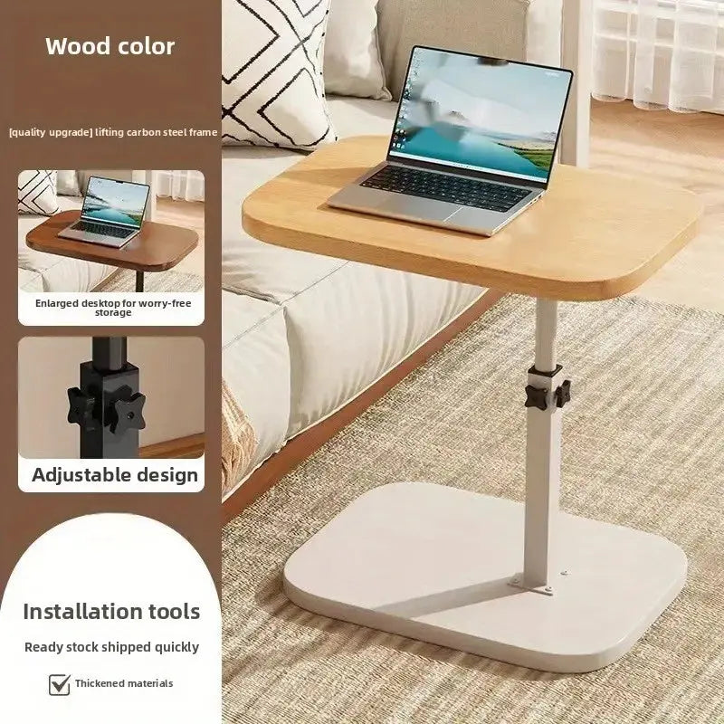 C-Shaped Adjustable Wooden Side Coffee Side Table Qatar