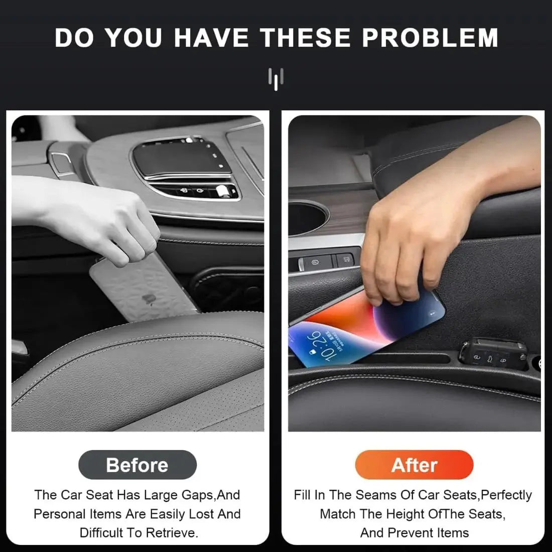 Car Seat Gap Filler & Organizer Scrollcart Qatar 