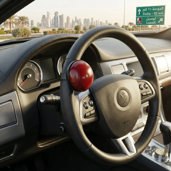 Car Steering Wheel Spinner Knob-360-Degree Rotating Scrollcart Qatar 