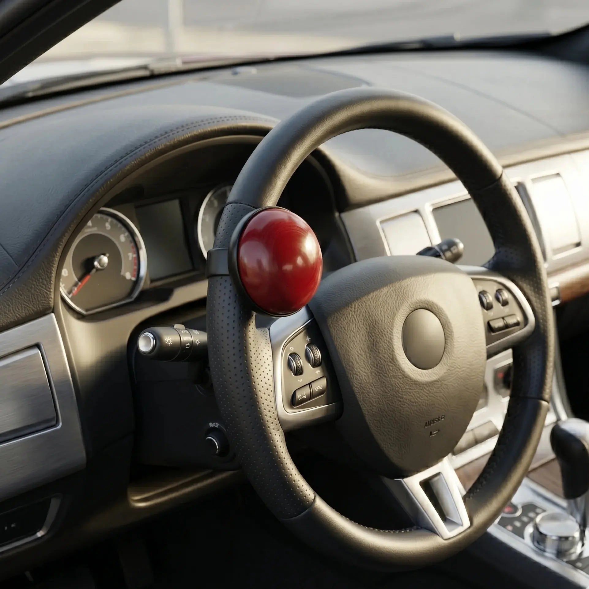 Car Steering Wheel Spinner Knob-360-Degree Rotating Scrollcart Qatar 