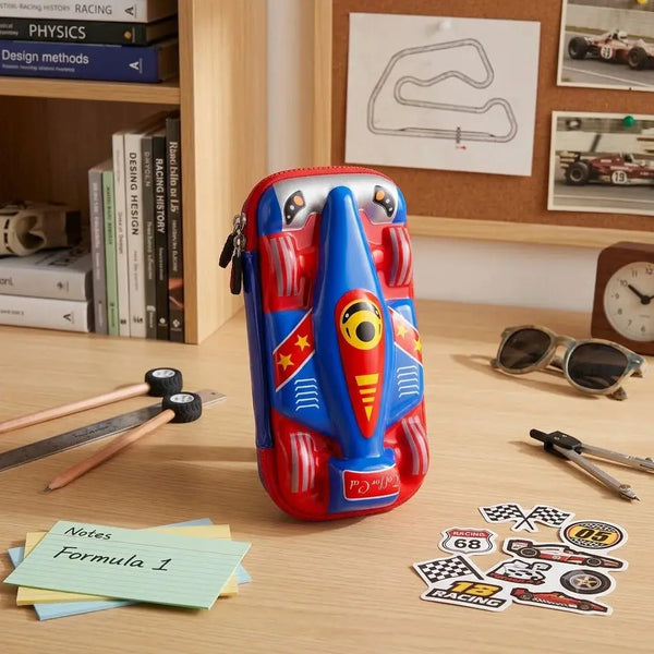Classic 3D Racing Car Pencil Box & Stationery Organizer Scrollcart Qatar 