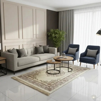 Classic Area Rug – Elegant Traditional Living Room Carpet Scrollcart Qatar 