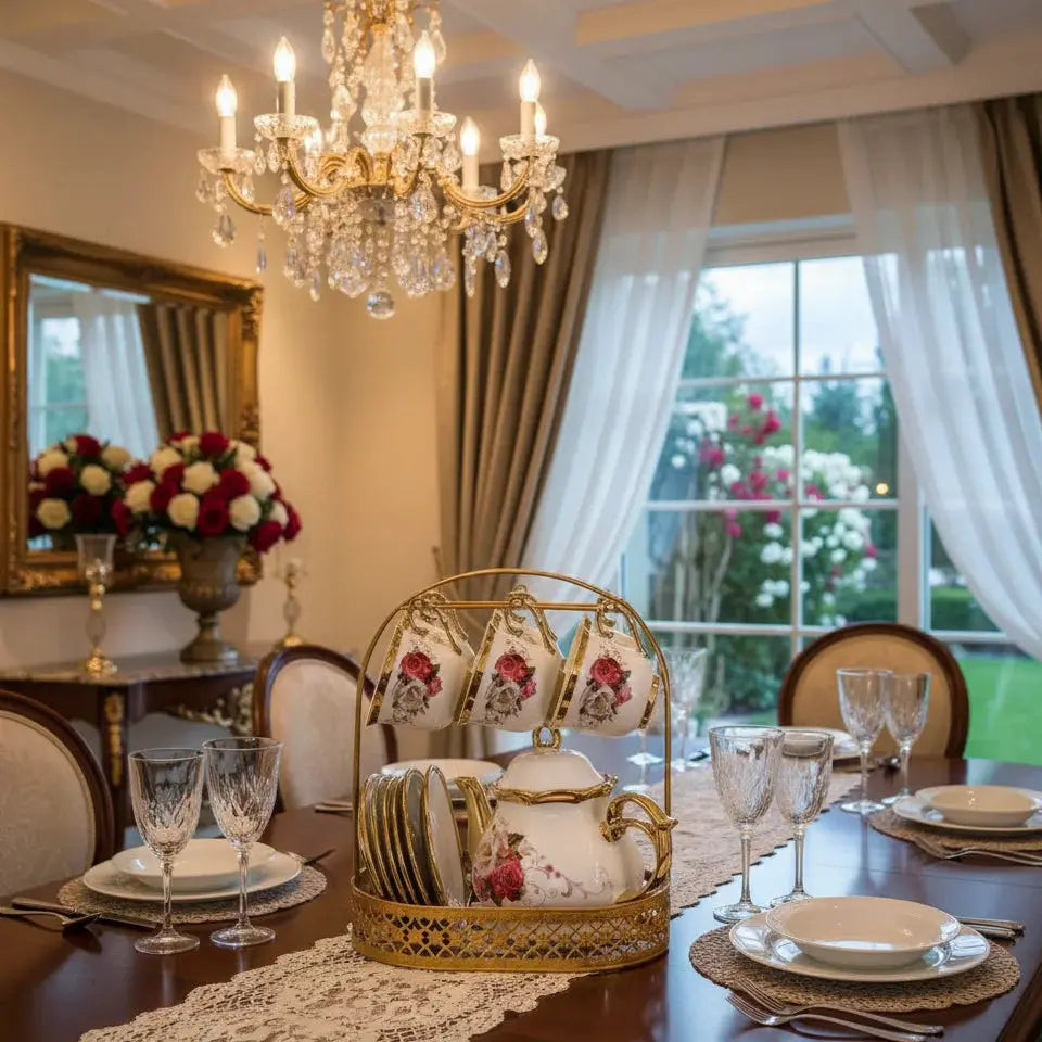 Classic Golden Tea Set Price Doha Qatar