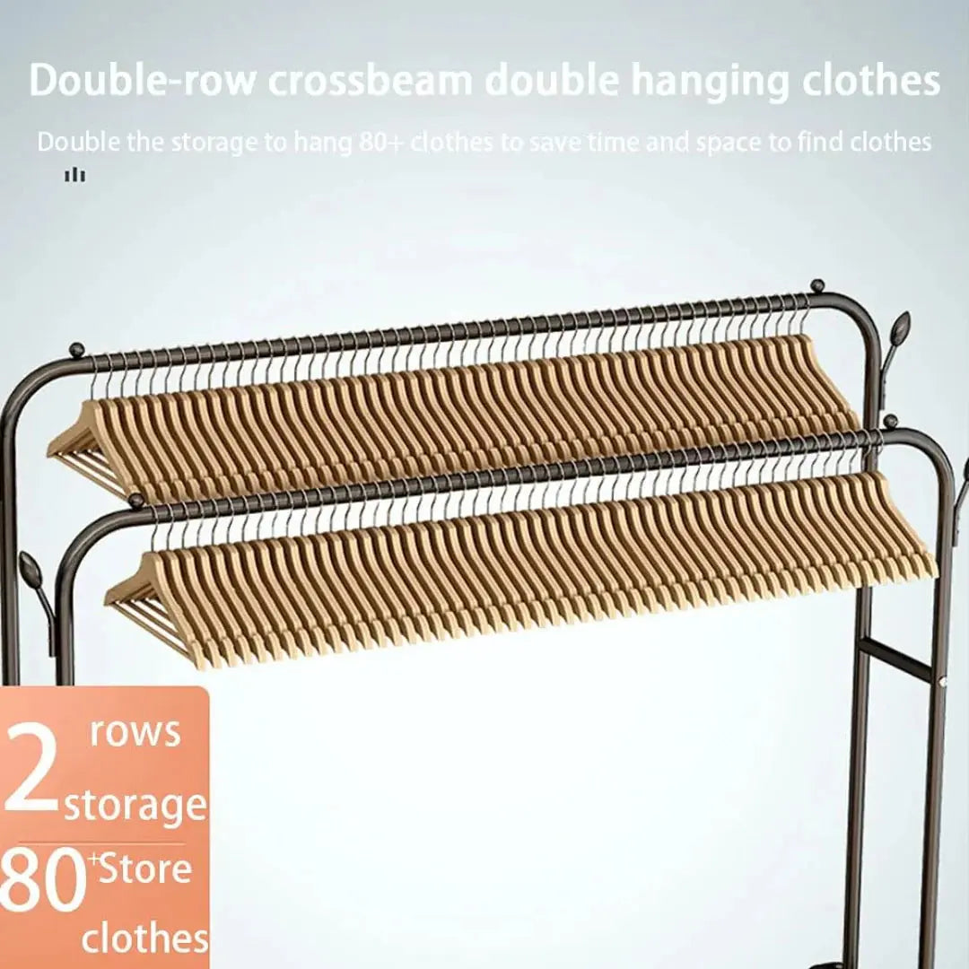 Clothes Organizer Stand with Wheels – Heavy Duty Rack Qatar