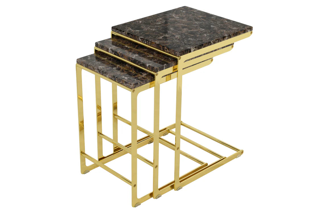 Coffee Table Qatar - Golden with Brown