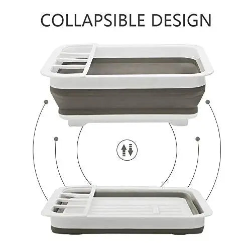 Collapsible Dish Drying Rack – Foldable Kitchen Drainer Scrollcart Qatar 