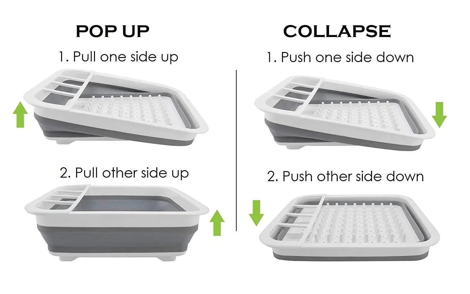 Collapsible Dish Drying Rack – Foldable Kitchen Drainer Scrollcart Qatar 