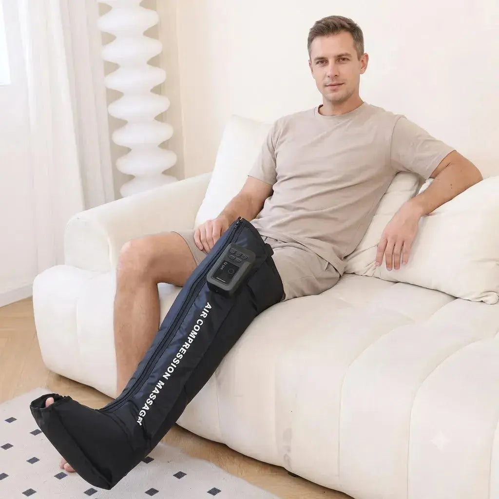 Cordless Air Compression Leg Massager with 5 Airbags Scrollcart Qatar 
