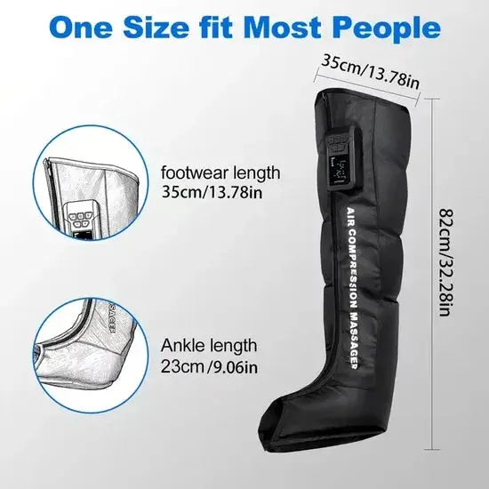 Cordless Air Compression Leg Massager with 5 Airbags Scrollcart Qatar 