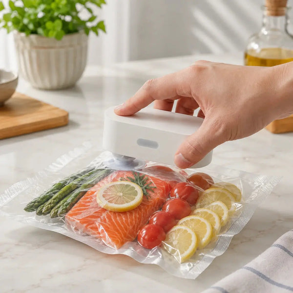 Cordless Handheld Mini Vacuum Food Sealer – Portable Airtight Food Sealing Device Scrollcart Qatar 