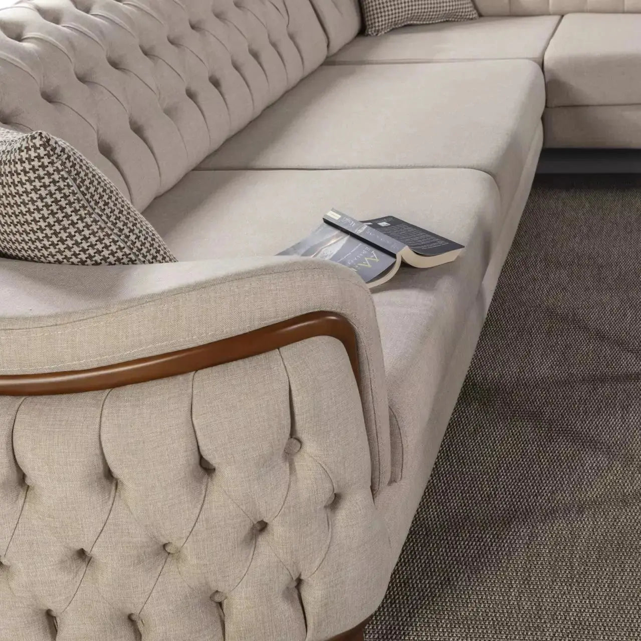 Corner Sofa Set | ALACATI side sofa view angle