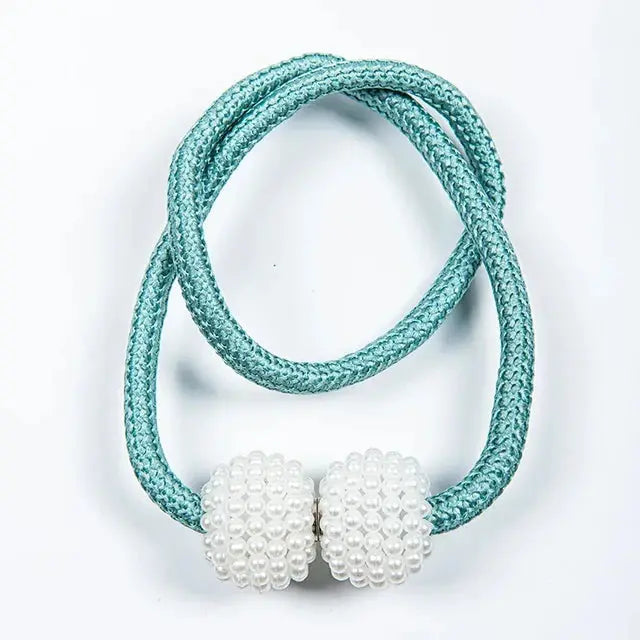 Curtain Clip Tie - Magnetic pearl ball Curtain Accessories
