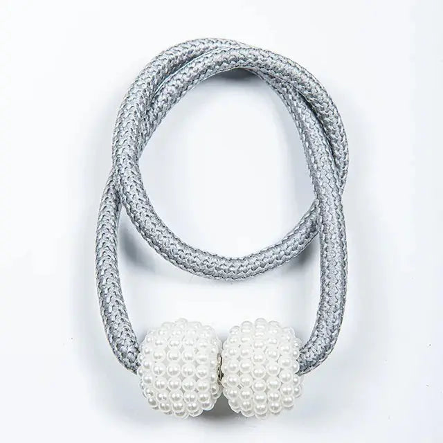 Curtain Clip Tie - Magnetic pearl ball Curtain Accessories
