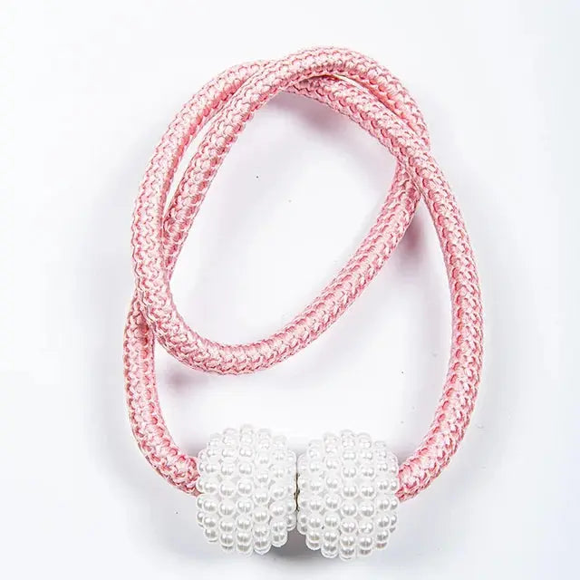 Curtain Clip Tie - Magnetic pearl ball Curtain Accessories
