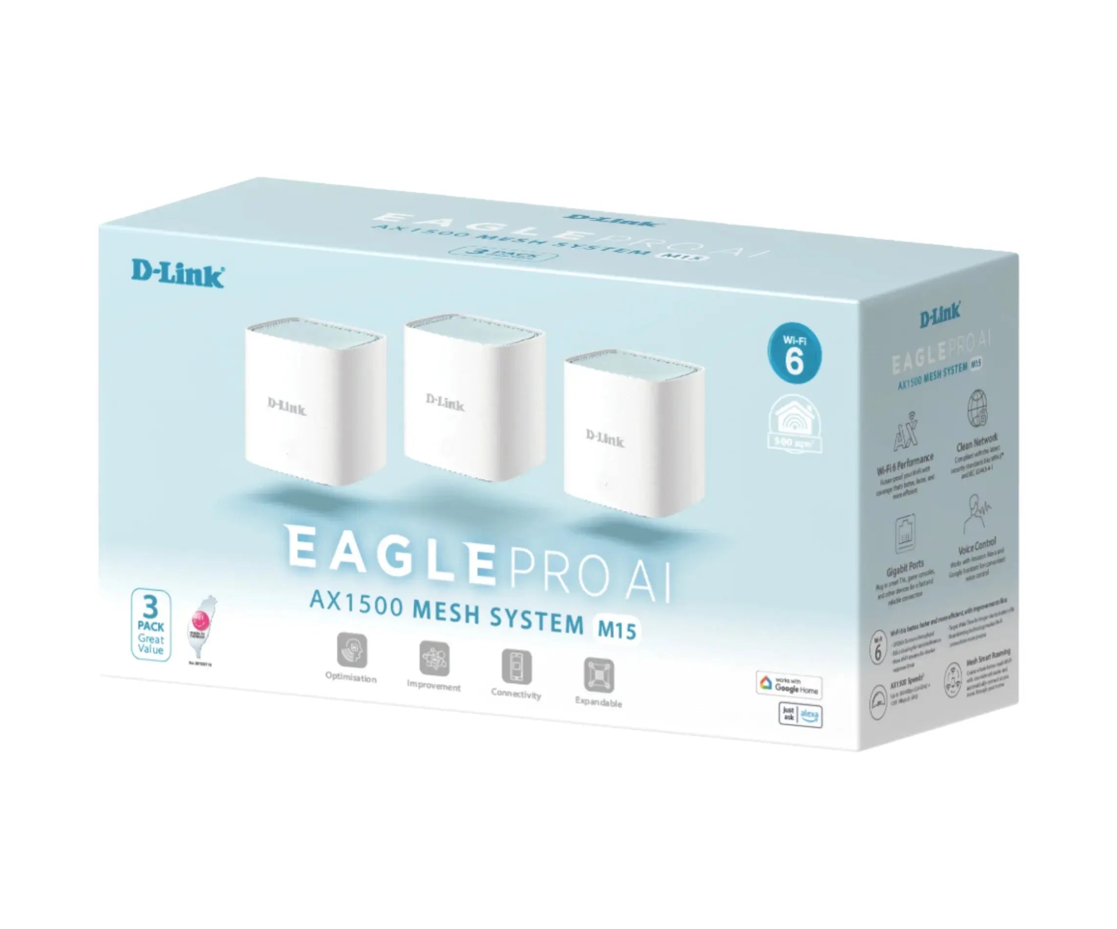 D-Link AX1500 WIFI 6 Mesh Router–3 Pack Price in Qatar!