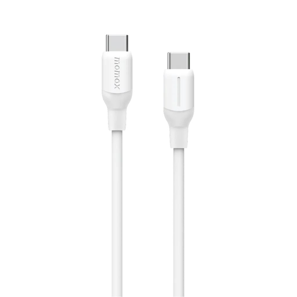 MOMAX 1-LINK FLOW 60W USB-C TO USB-C CABLE 1.2M White