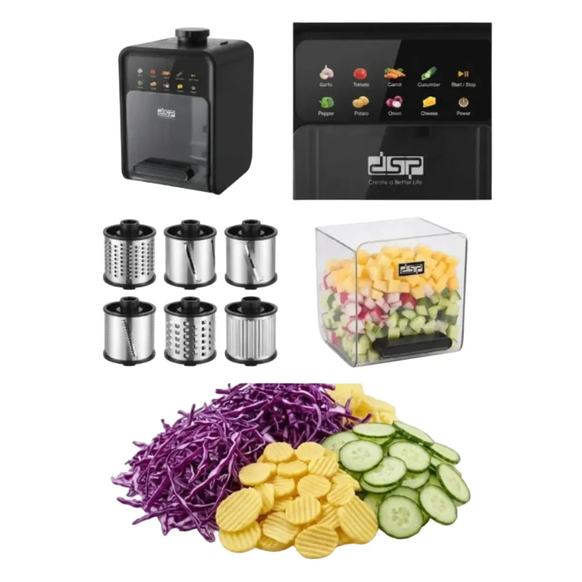 9-in-1 Salad Maker-Multifunction Food Processor Doha Qatar