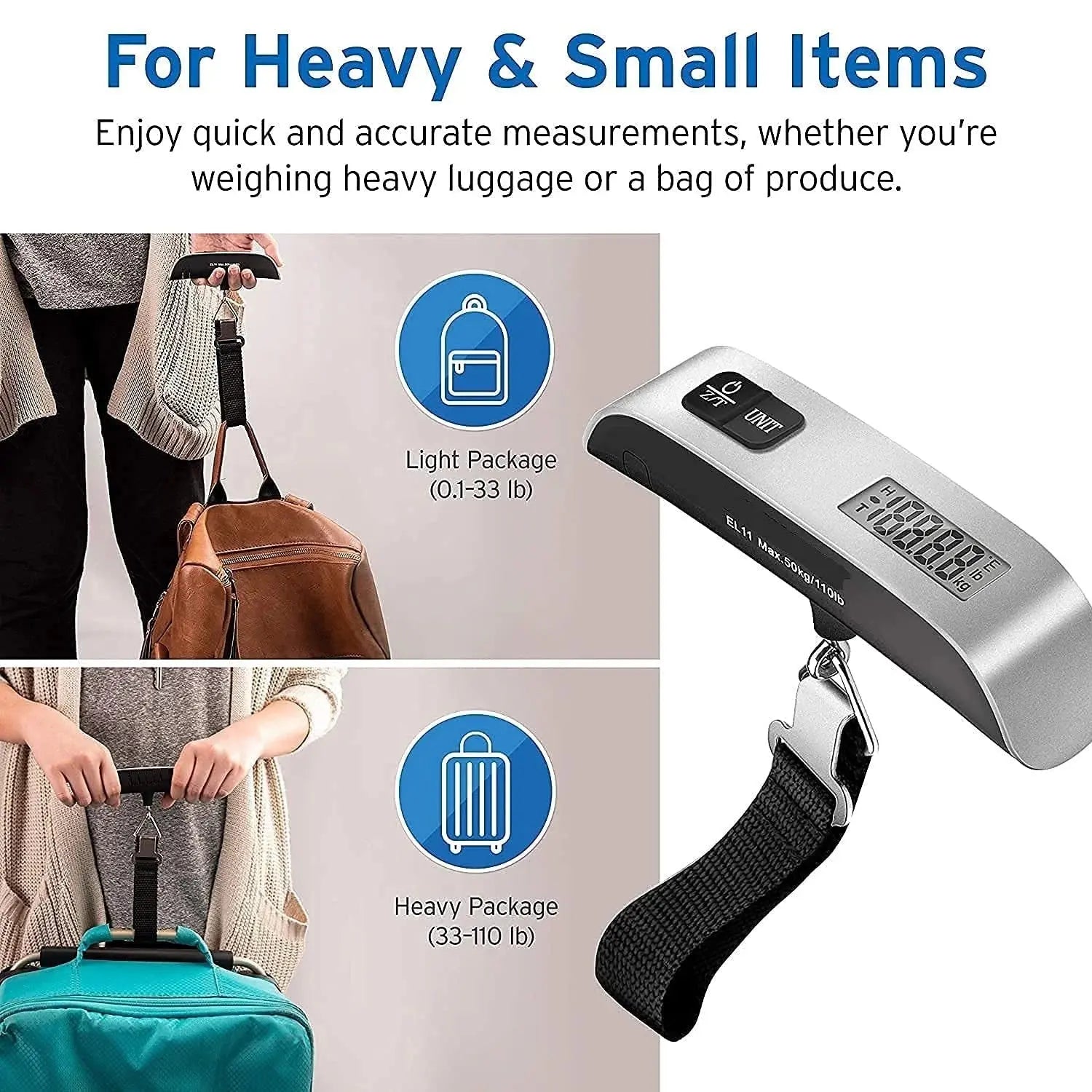Digital Luggage Scale 50kg Portable Travel Weight Machine Scrollcart Qatar 
