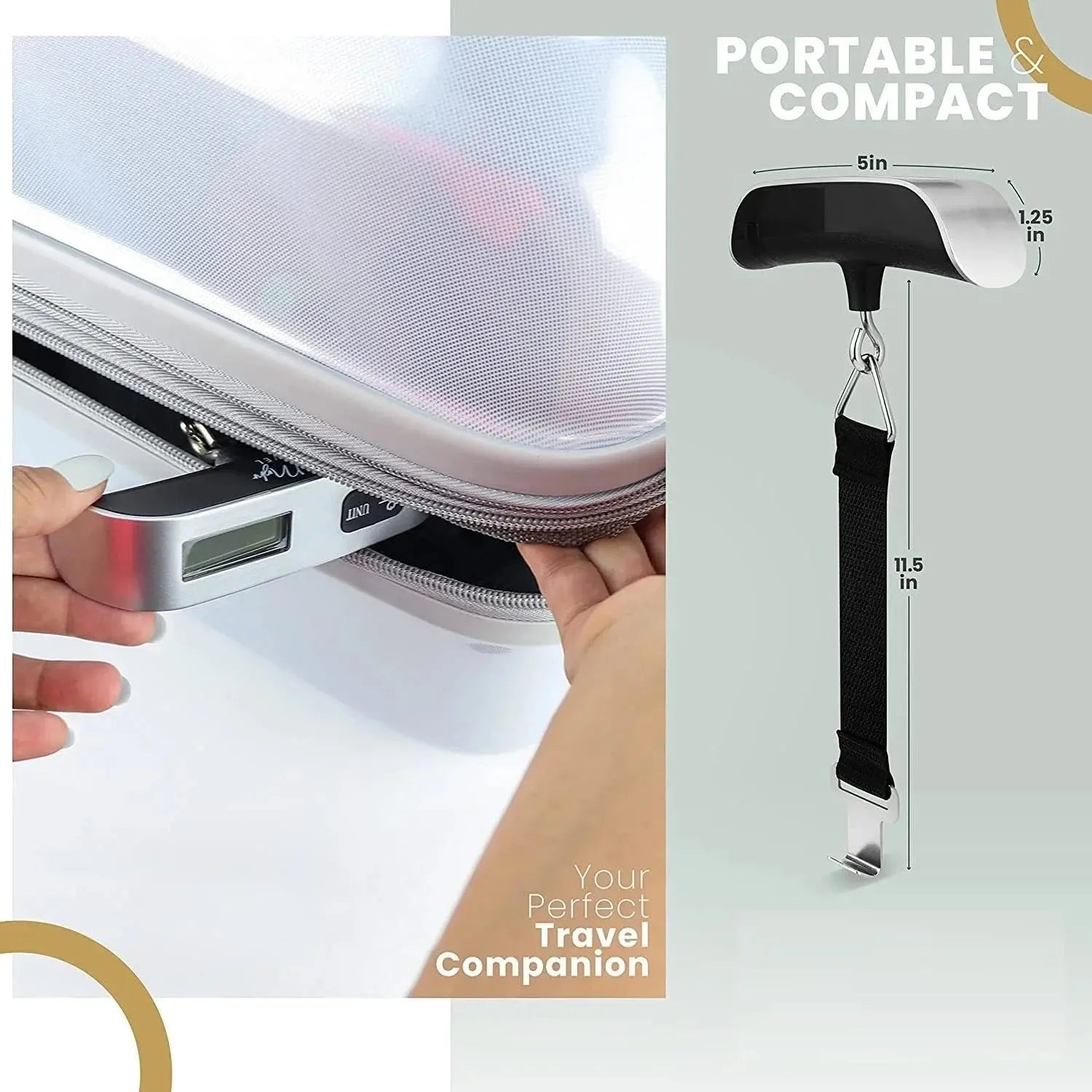 Digital Luggage Scale 50kg Portable Travel Weight Machine Scrollcart Qatar 