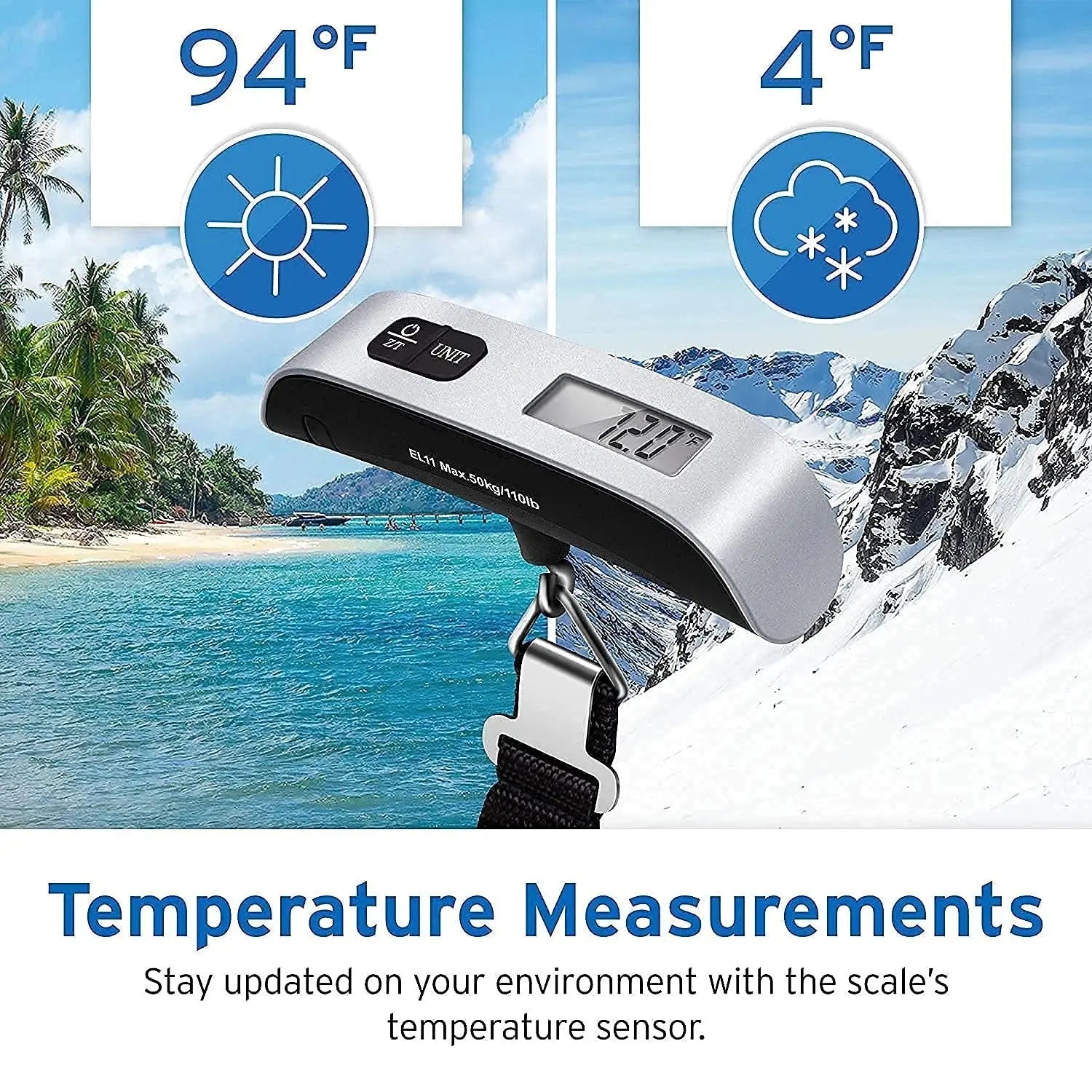 Digital Luggage Scale 50kg Portable Travel Weight Machine Scrollcart Qatar 