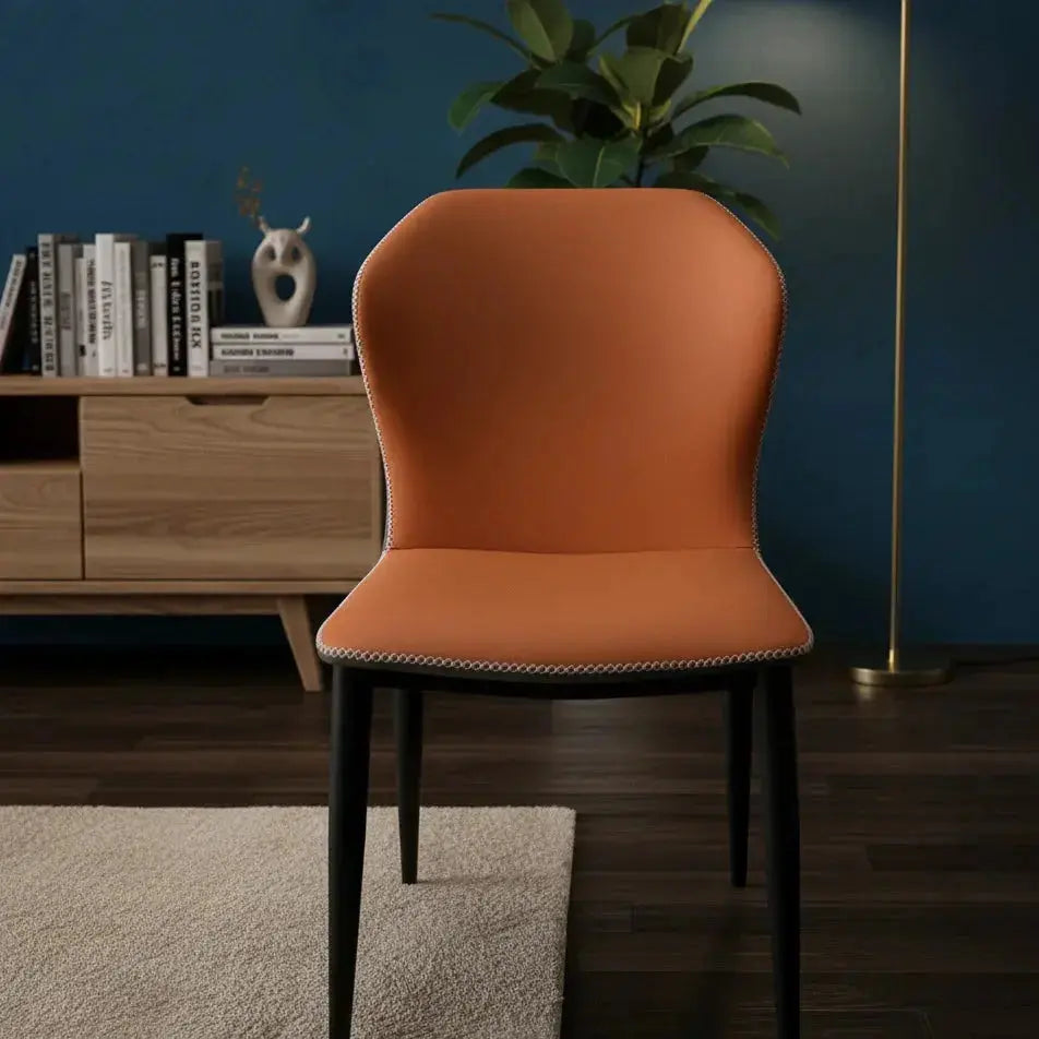 Modern Round Marble Dining Table Set – Dual-Tone Chairs Scrollcart Qatar 