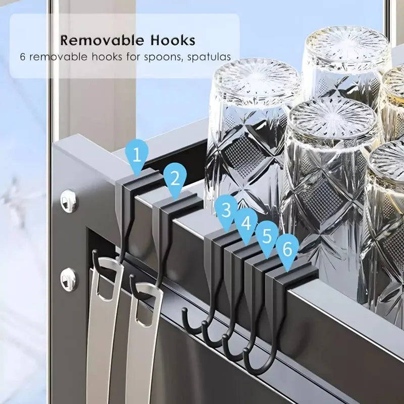 Dish Drying Over Sink Stand -  Holding Glasse