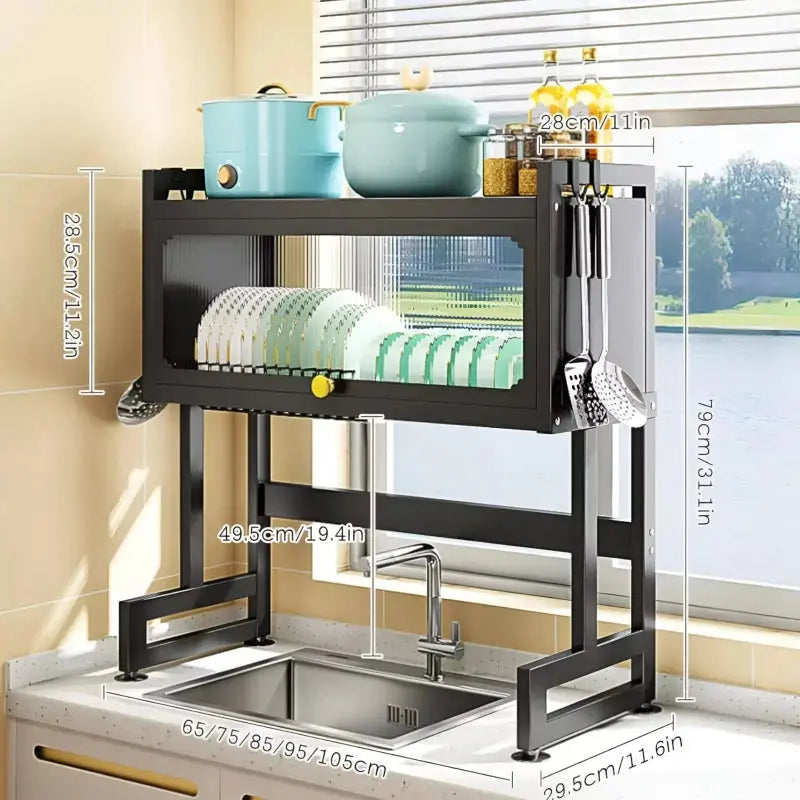 Dish Drying Over Sink Stand -product Dimension