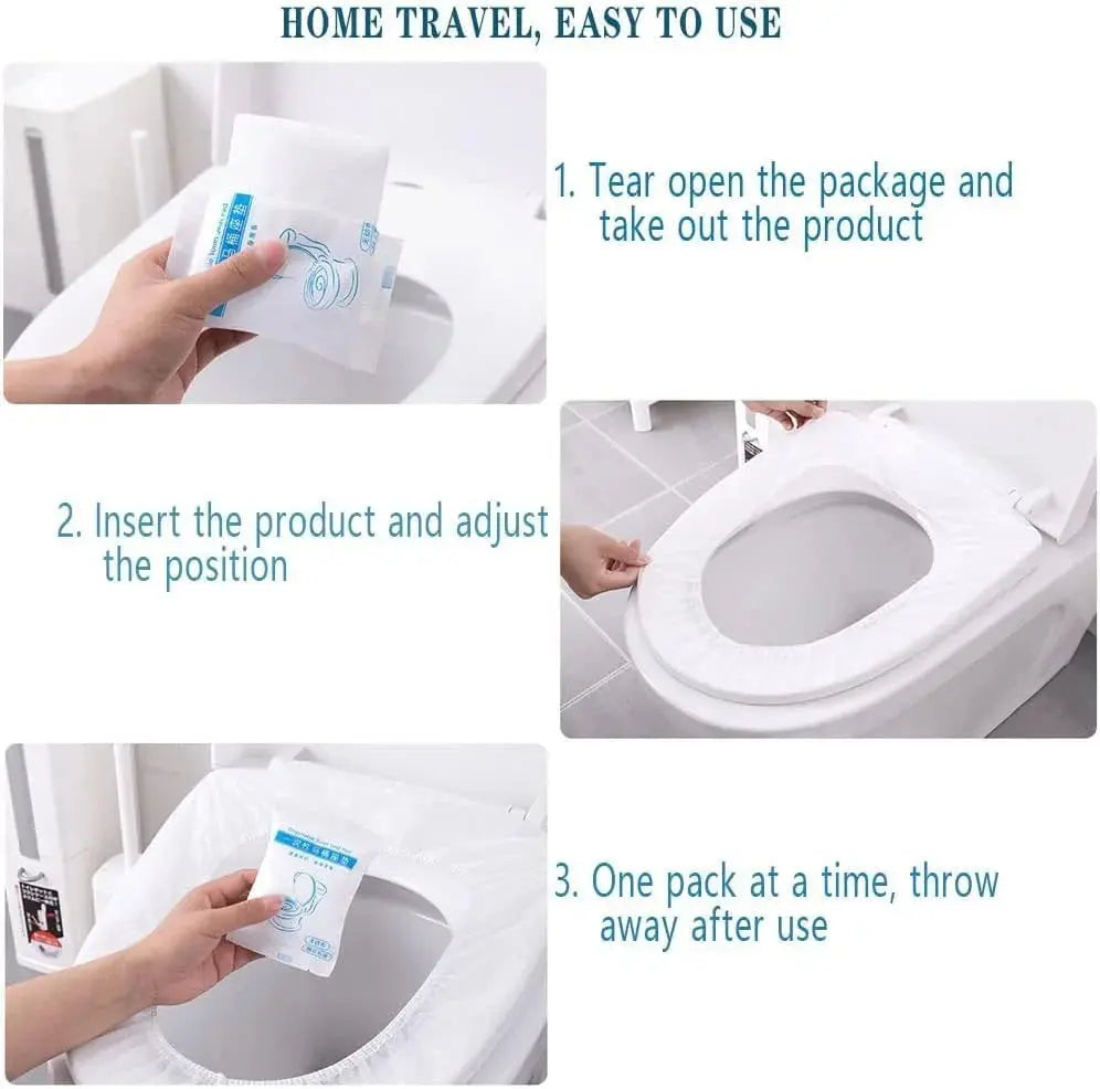 Disposable Premium Elastic Toilet Seat Covers Scrollcart Qatar 