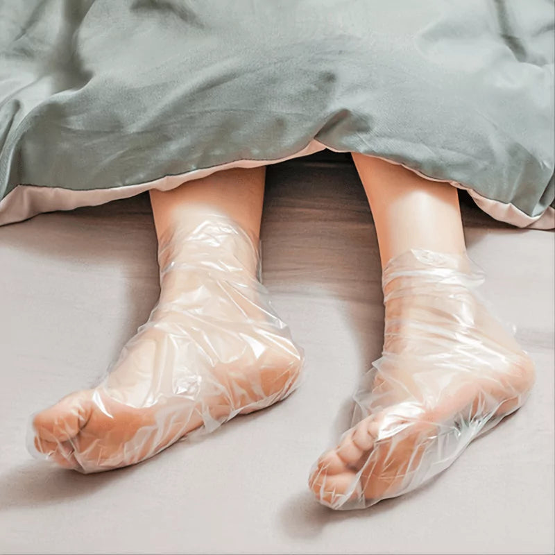  Disposable Plastic Foot Cover - 1