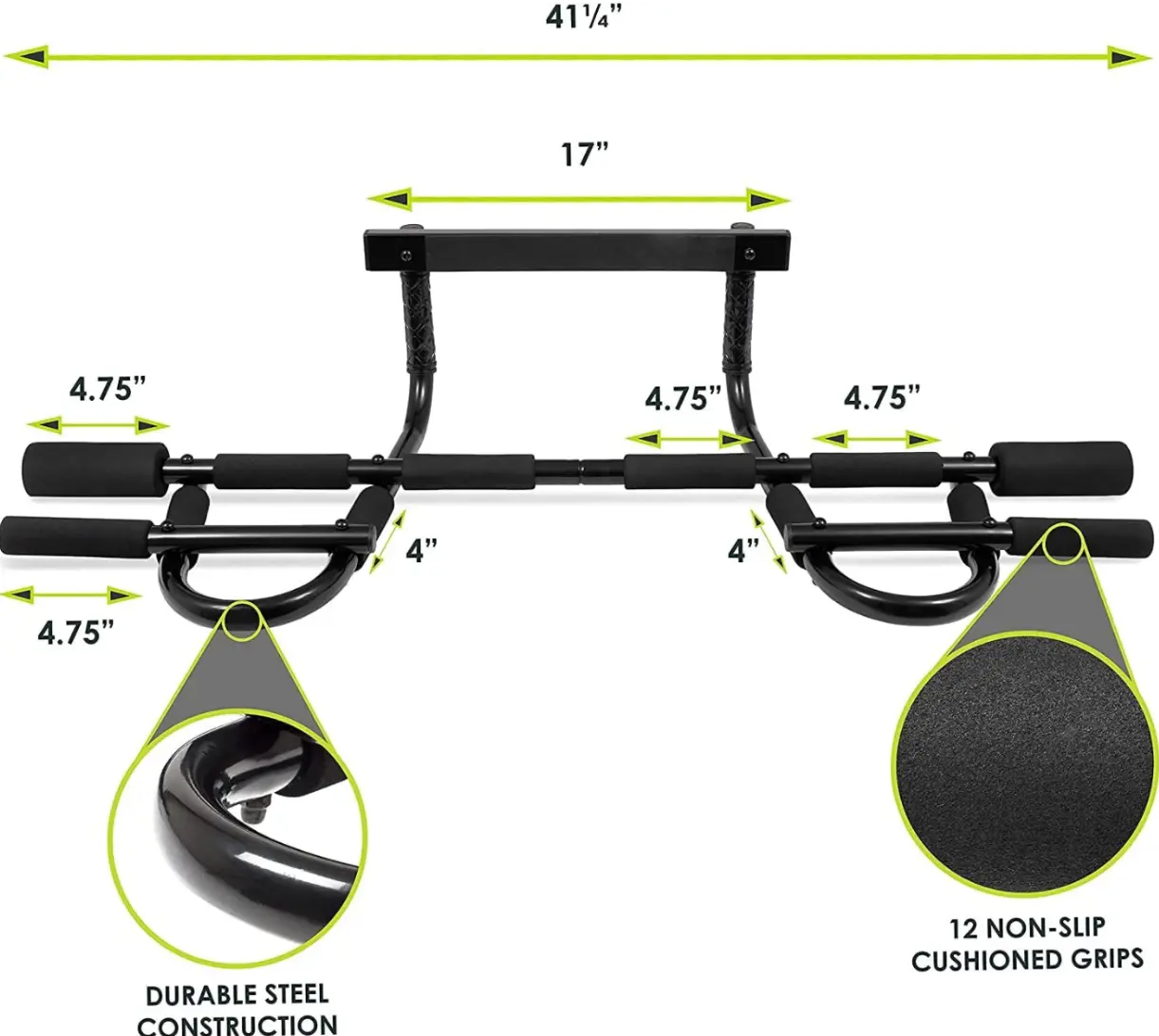 Door Gym Pull Up Bar -Home Workout Equipment Doha Qatar