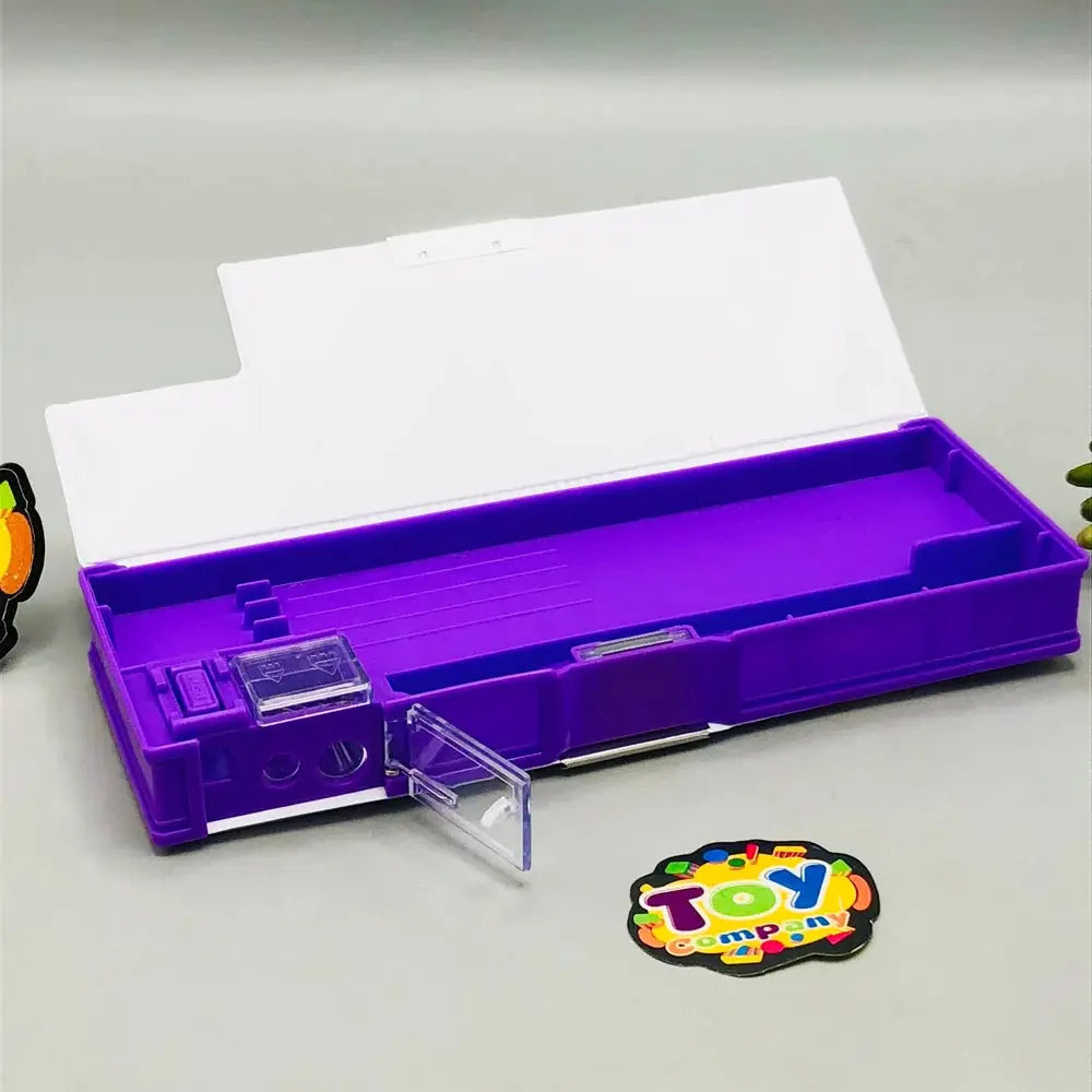 Double-Sided Geometry Box with Dual Sharpener – Kids School Stationery Scrollcart Qatar 