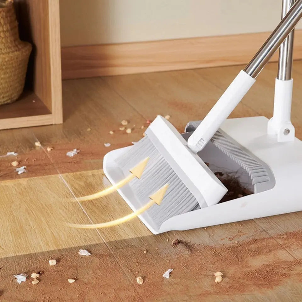 ECOCO Long Handled Dustpan and Brush Set Price Online Qatar