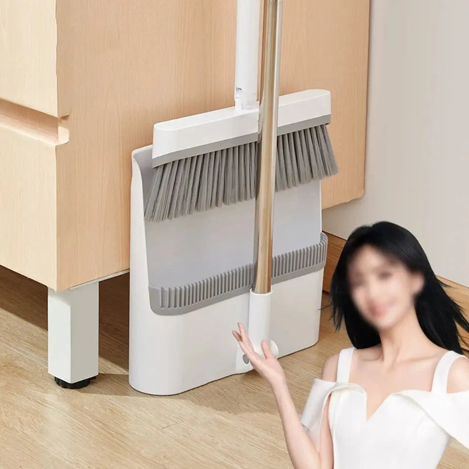 ECOCO Long Handled Dustpan and Brush Set Price Online Qatar