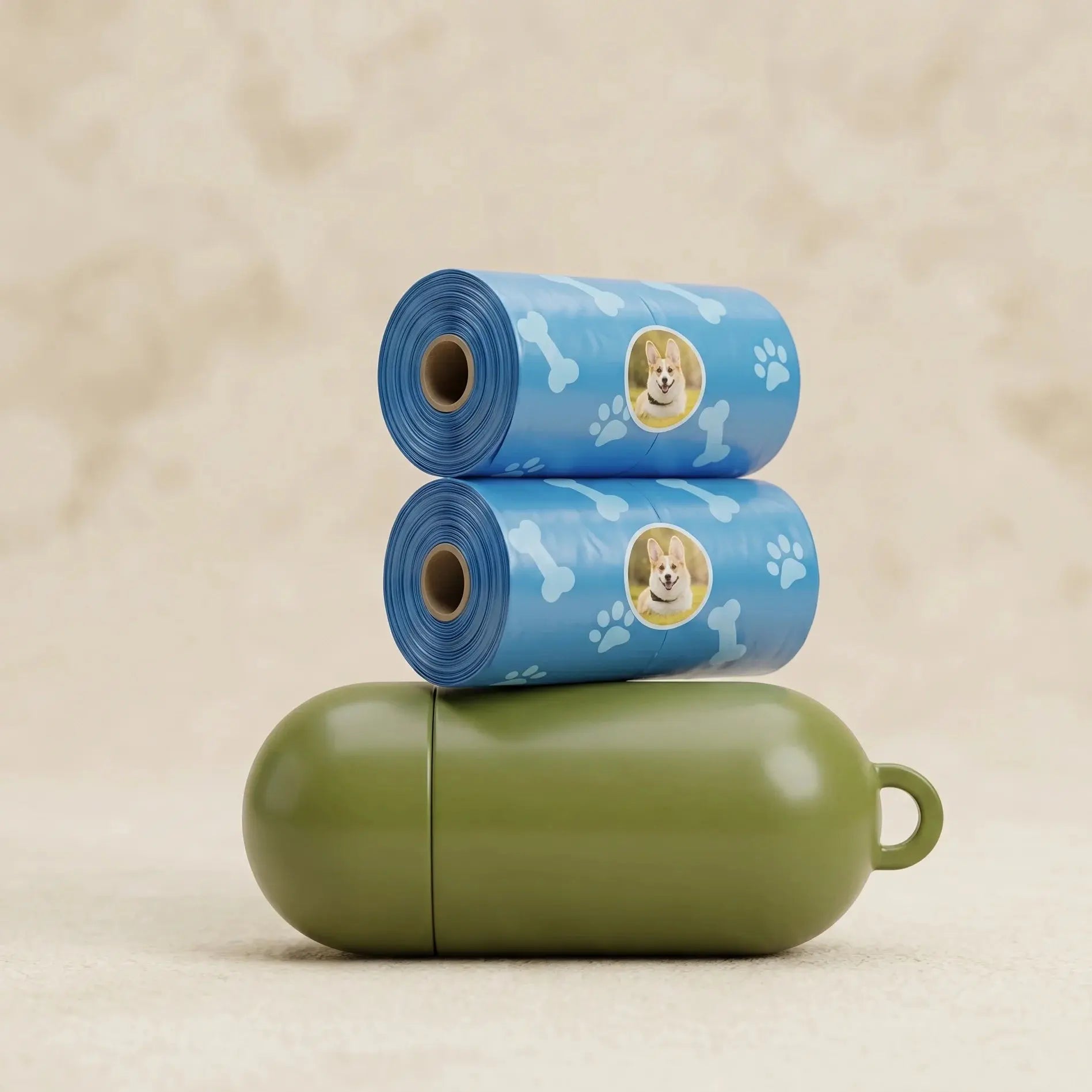 Eco-Friendly Dog Poop Bags & Capsule Dispenser Holder Set Scrollcart Qatar 