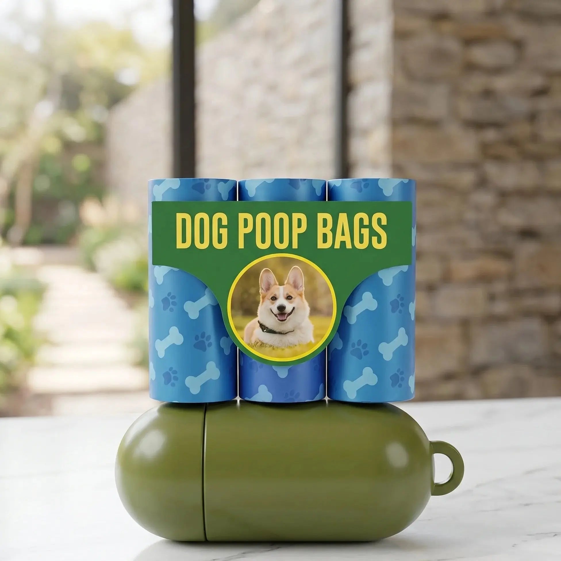 Eco-Friendly Dog Poop Bags & Capsule Dispenser Holder Set Scrollcart Qatar 