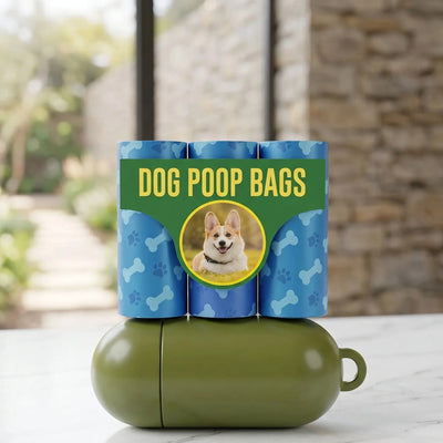 Eco-Friendly Dog Poop Bags & Capsule Dispenser Holder Set Scrollcart Qatar 