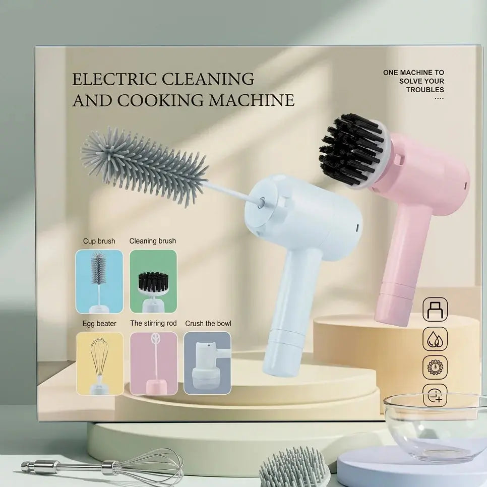 Electric Cleaning & Cooking Machine Rechargeable Handheld Tool Scrollcart Qatar 