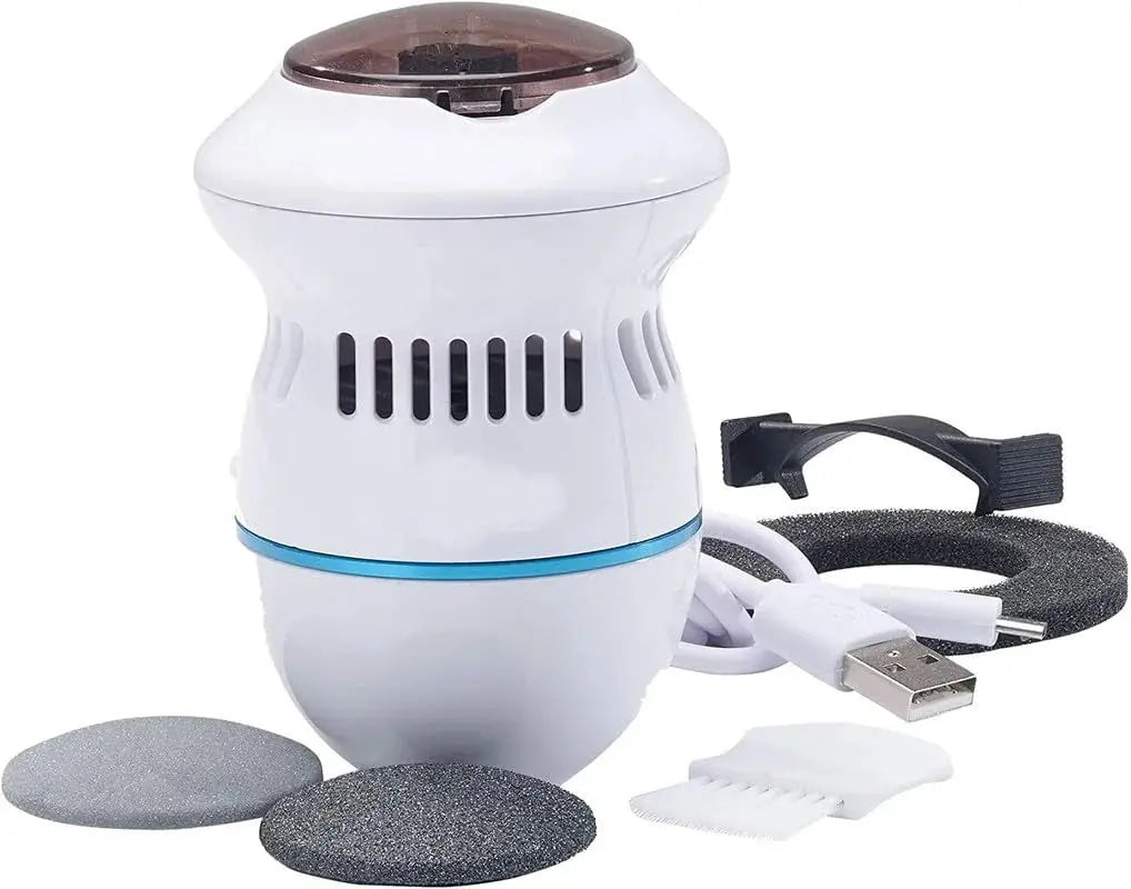 Electric Foot Grinder Vacuum Callus Remover – Rechargeable Pedicure Foot File with Dust Suction & USB Charging Scrollcart Qatar 