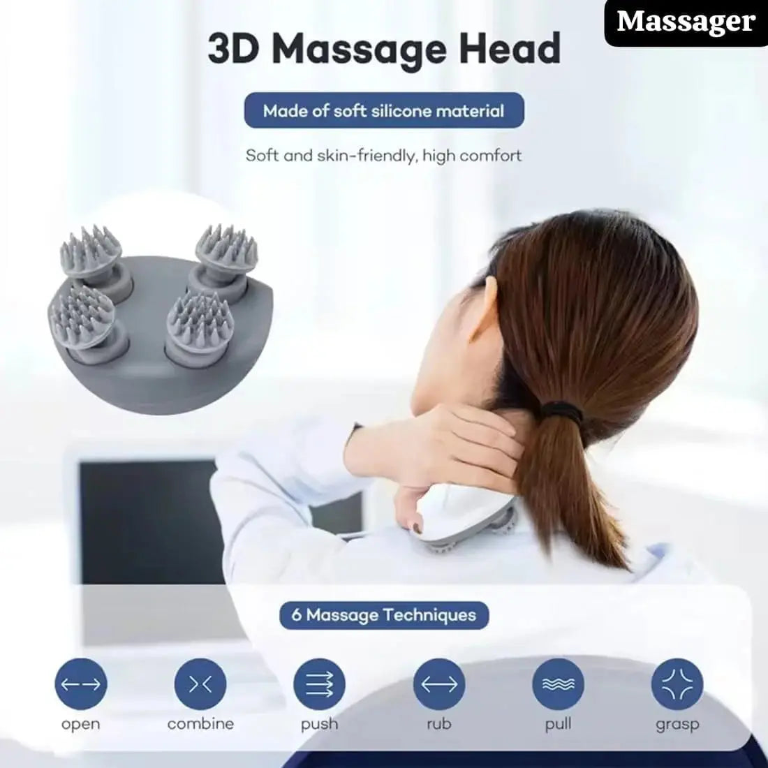 Electric Smart Scalp Massager for Head Relaxation Qatar